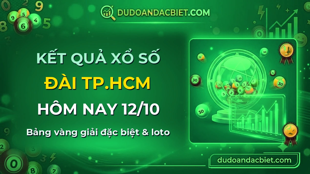 KQXS TP.HCM Thứ 2 12/10 — Kết quả xổ số TP.HCM hôm nay