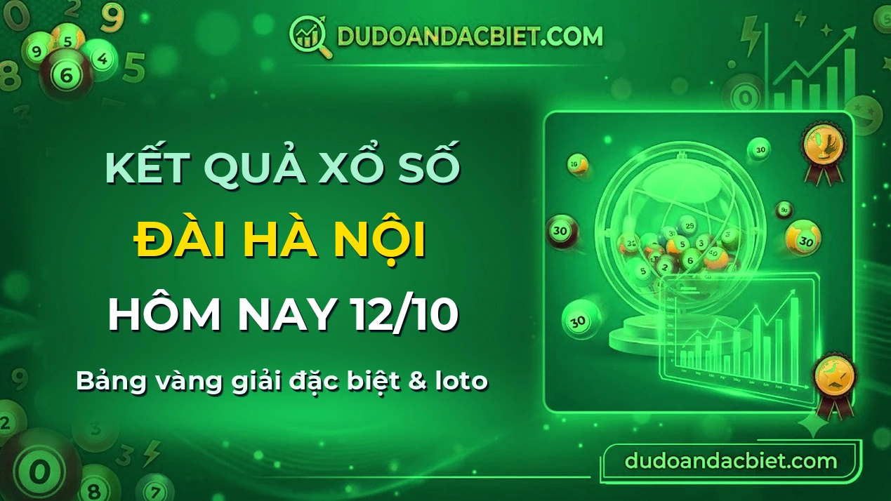 KQXS Hà Nội Thứ 2 12/10 — Kết quả xổ số Hà Nội hôm nay