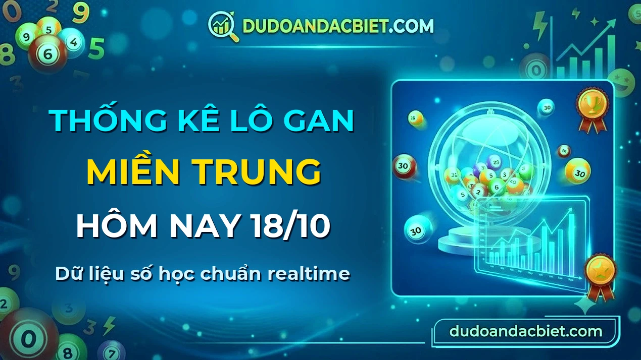 Thống kê lô gan Miền Trung hôm nay 18/10 — Lô về chưa về lâu nhất