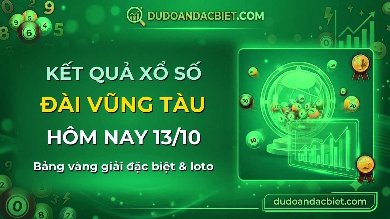 KQXS Vũng Tàu Thứ 3 13/10 — Kết quả xổ số Vũng Tàu hôm nay