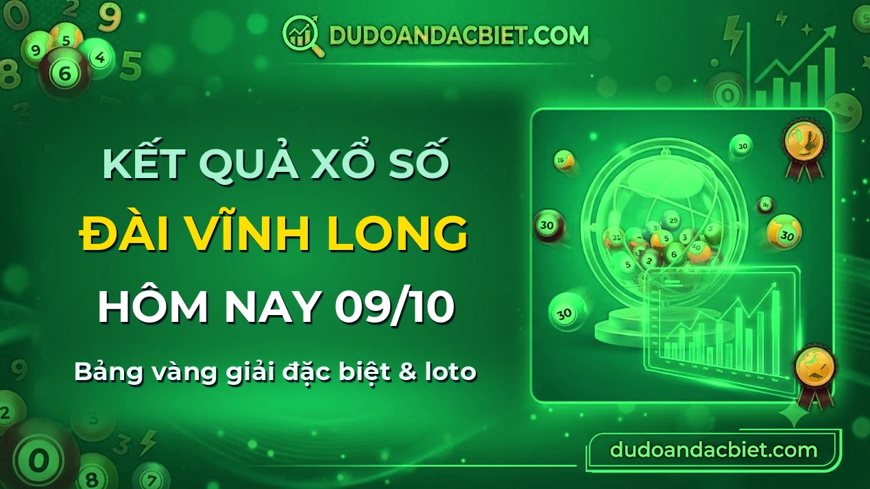 KQXS Vĩnh Long Thứ 6 09/10 — Kết quả xổ số Vĩnh Long hôm nay