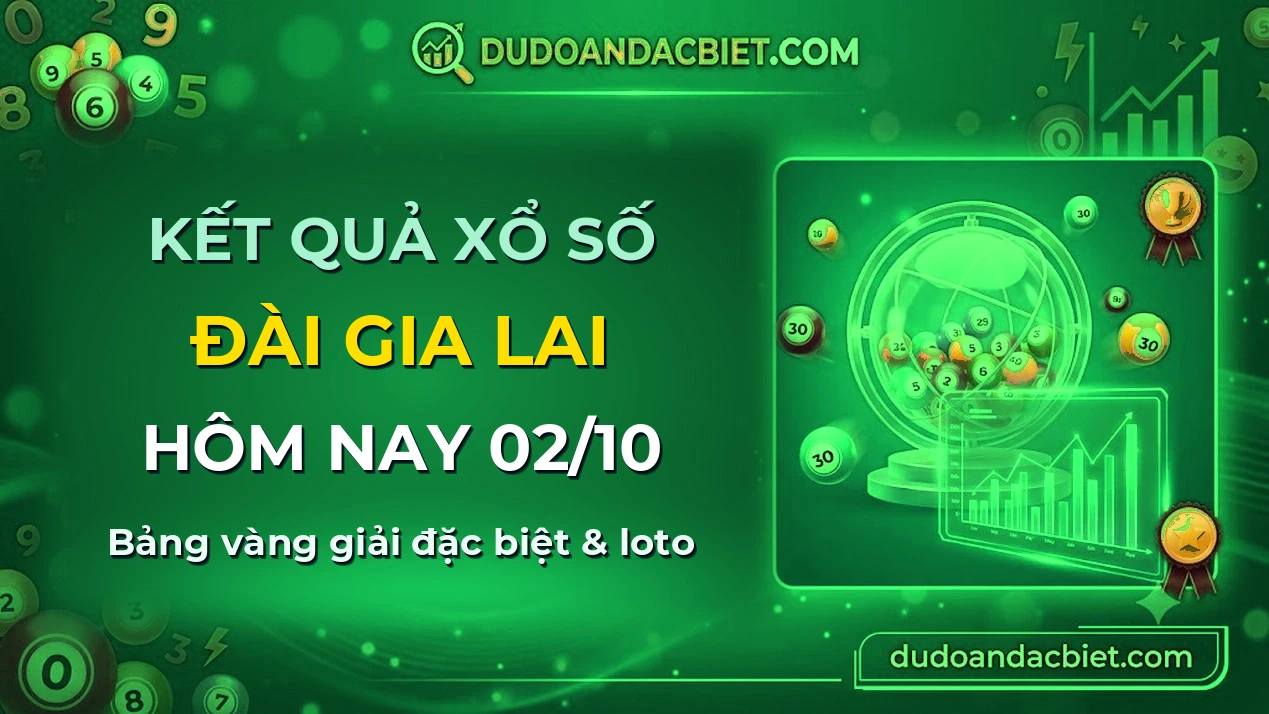 KQXS Gia Lai Thứ 6 02/10 — Kết quả xổ số Gia Lai hôm nay