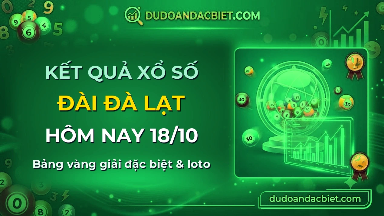 KQXS Đà Lạt Chủ nhật 18/10 — Kết quả xổ số Đà Lạt hôm nay